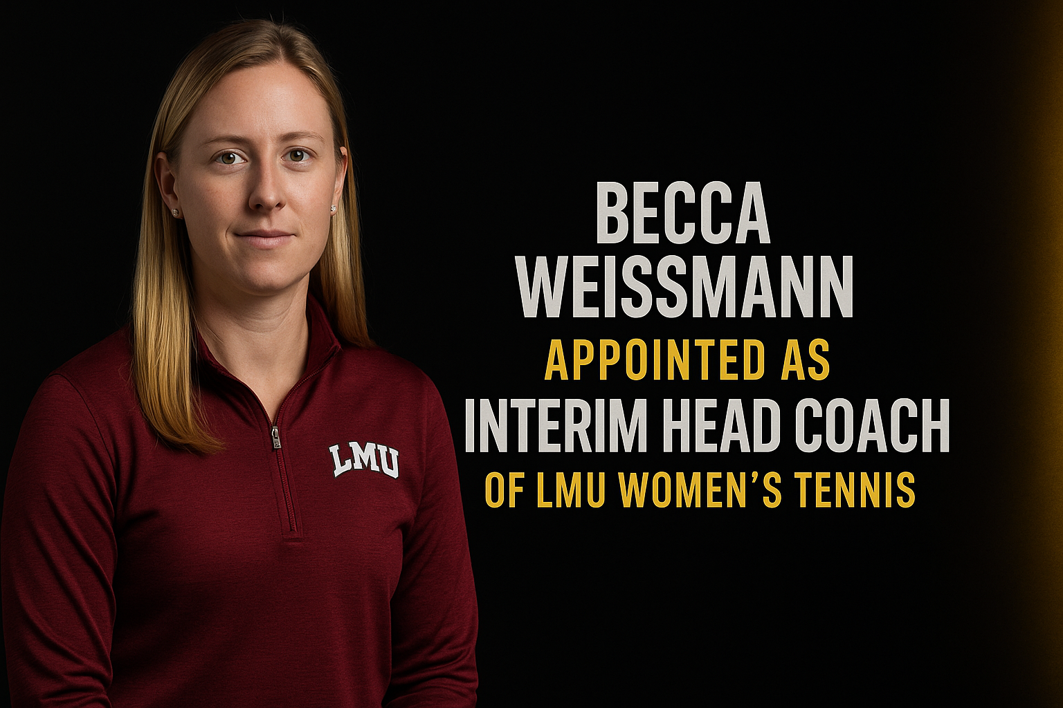 Becca Weissmann interim LMU women's tennis coach for now